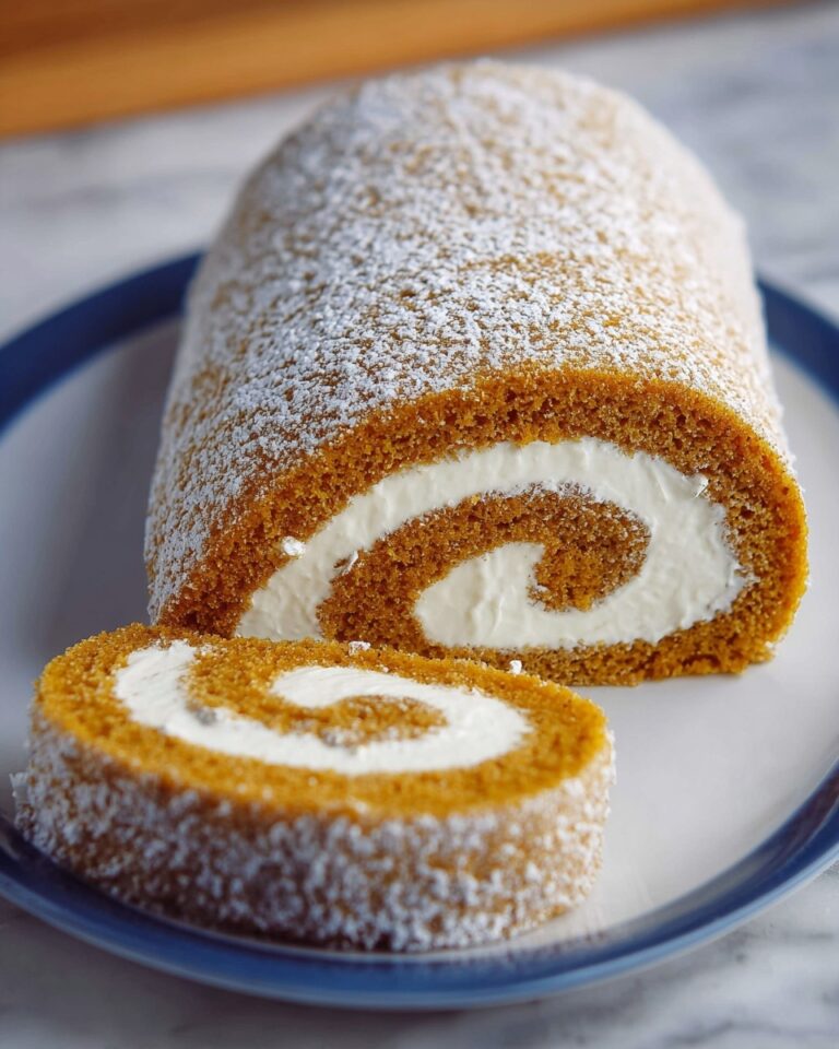 Pumpkin Roll with Cream Cheese Frosting Recipe