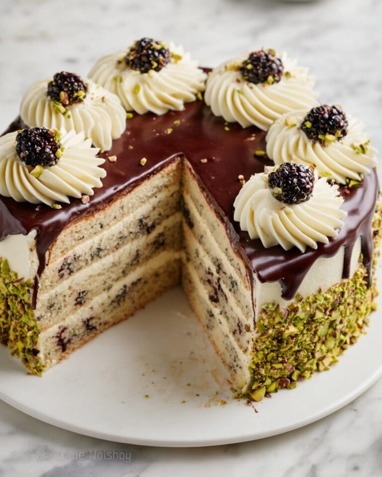 Poppy Seed Cake with Chocolate Ganache Recipe