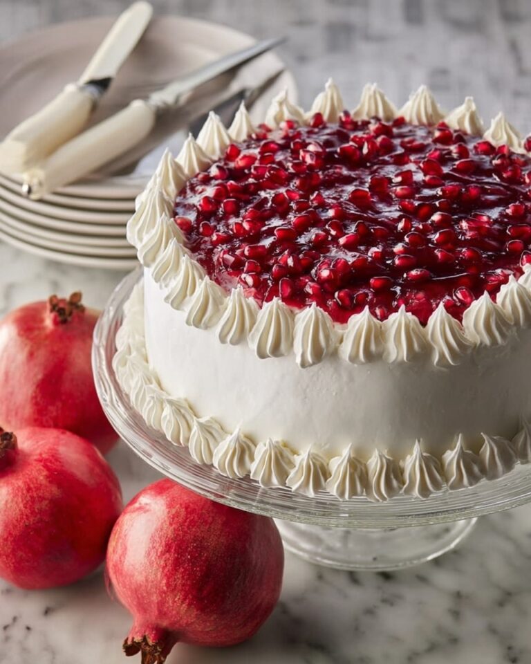 Pomegranate Christmas Cake Recipe