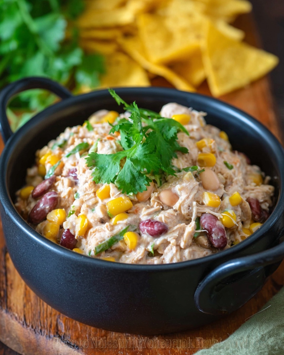 Creamy Chicken and Bean Chili in the Slow Cooker Recipe - Recipe Image