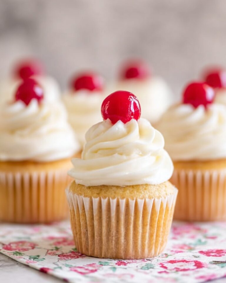 Cherry Surprise Honey Cupcakes Recipe