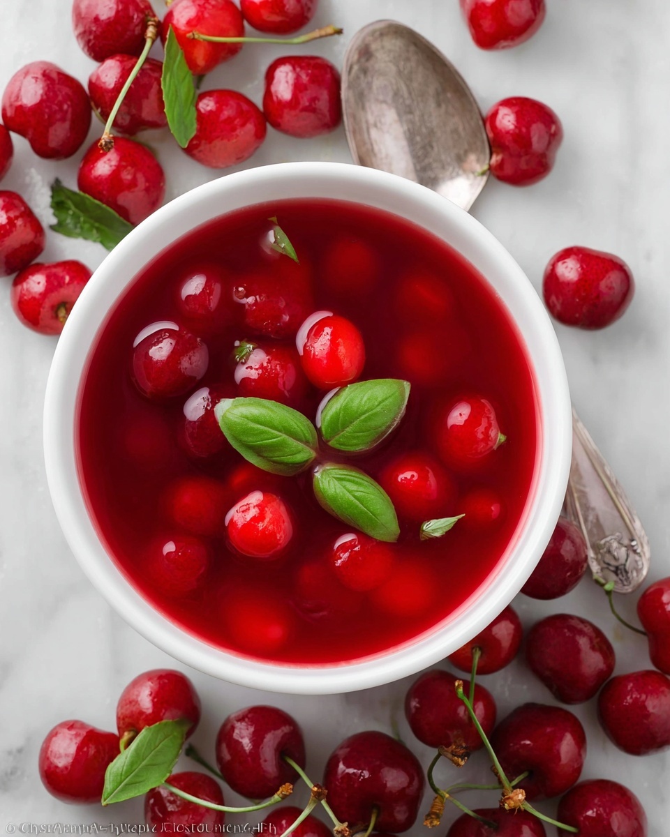 Cherry Summer Kissel (Sweet Cherry Soup) Recipe - Recipe Image