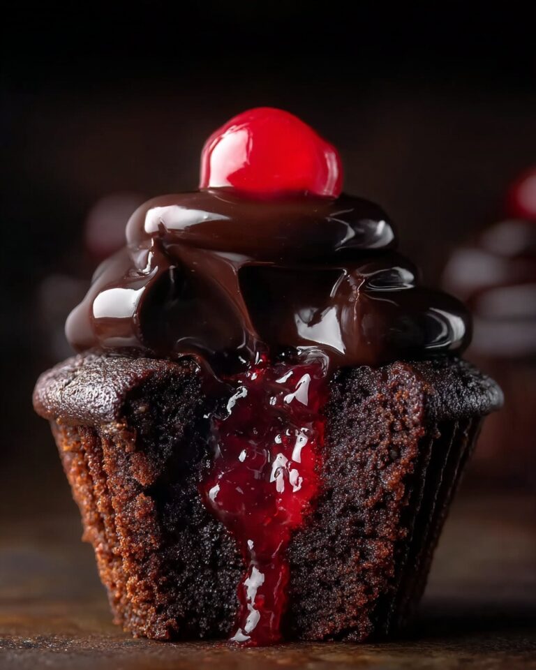 Sinister and Stunning Bleeding Halloween Black Cupcakes Recipe