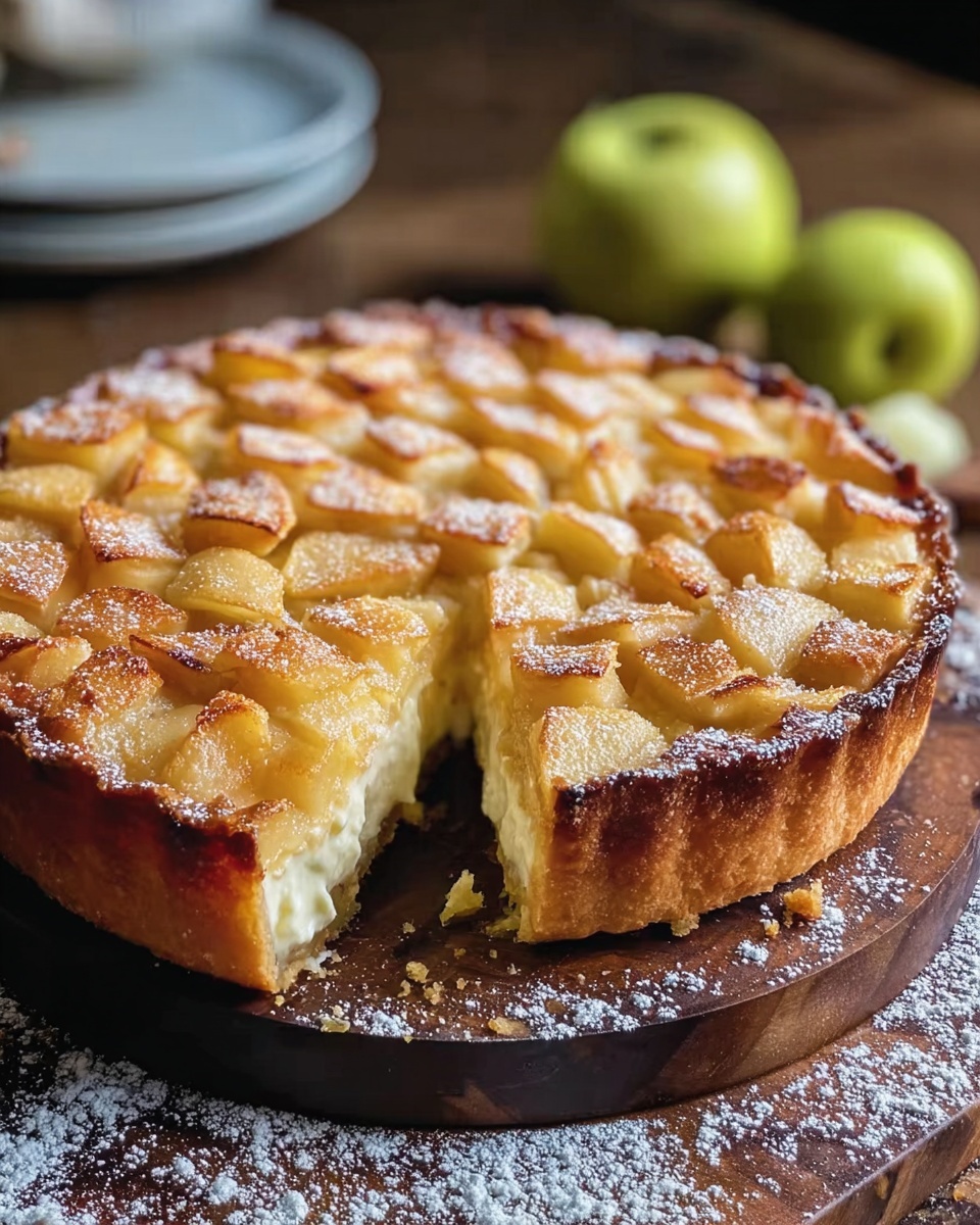 Light & Delicious Dietary Apple Pie with Cottage Cheese and Yogurt Recipe - Recipe Image