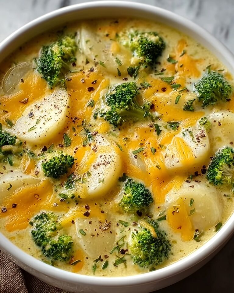 Crockpot Broccoli Cheddar Potato Soup Recipe