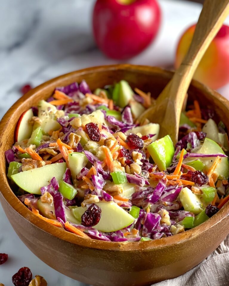 Refreshing Apple Cranberry Coleslaw with Sweet & Tangy Crunch Recipe