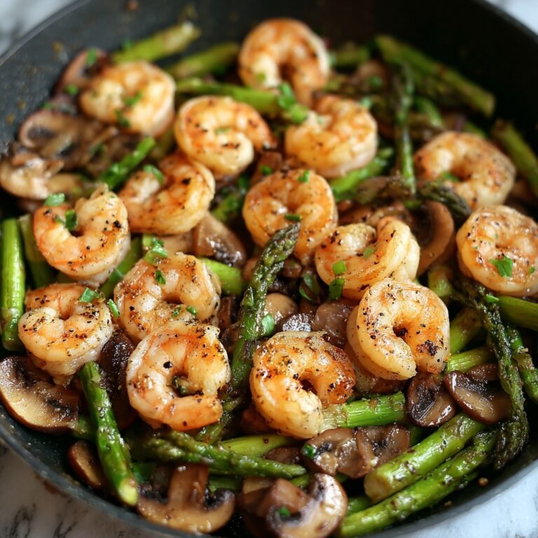 Shrimp and Asparagus Stir-Fry with Mushrooms Recipe