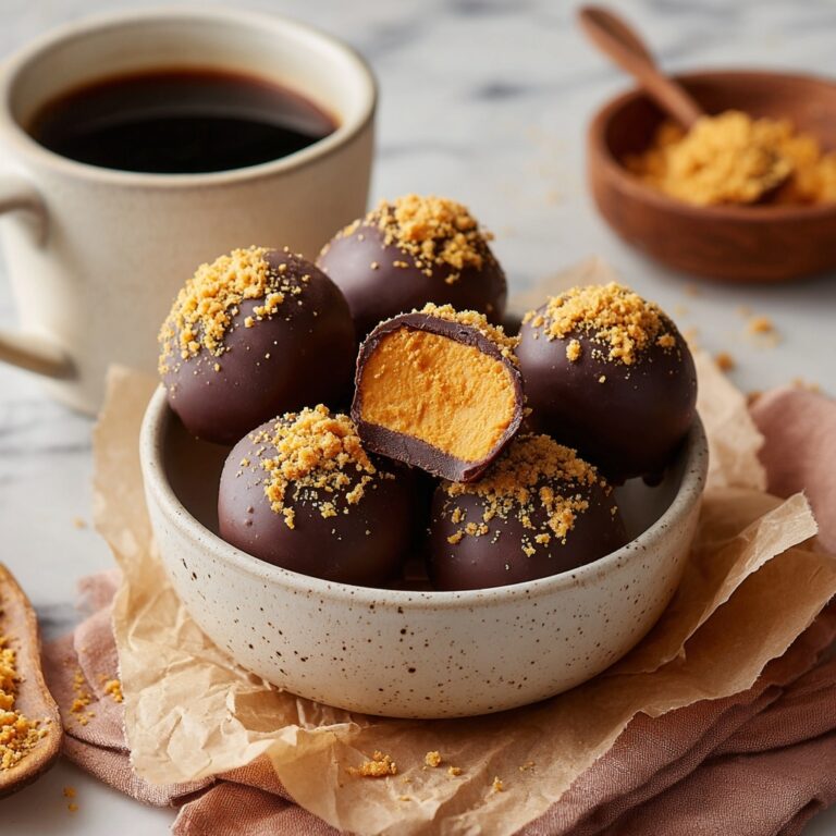 Chocolate-Dipped Pumpkin Cheesecake Truffles Recipe