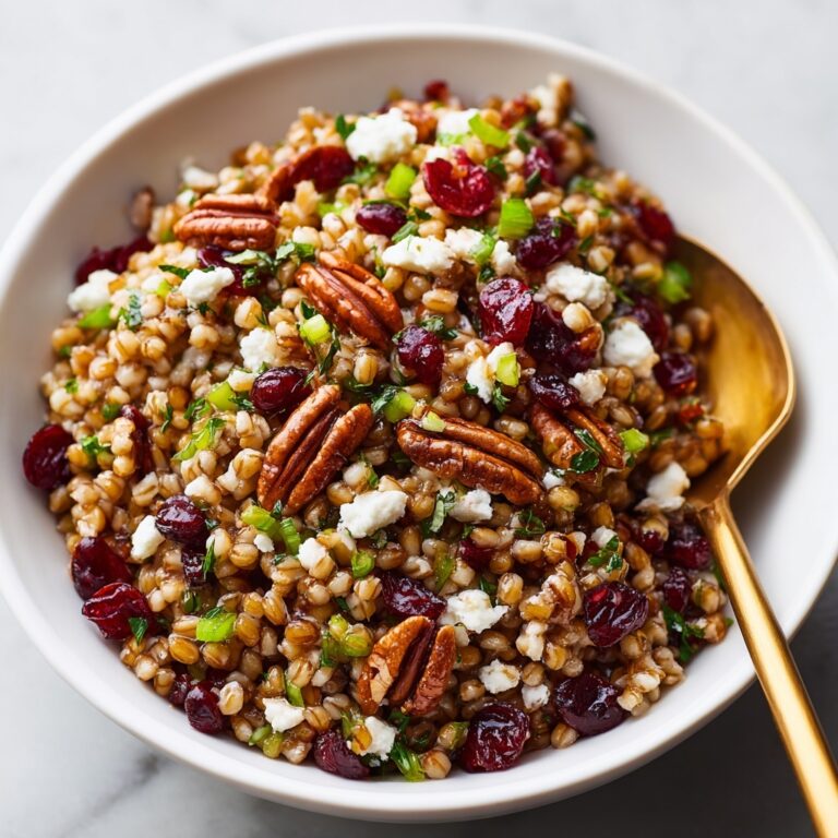 Farro Salad with Cranberries, Pecans, and Feta Recipe