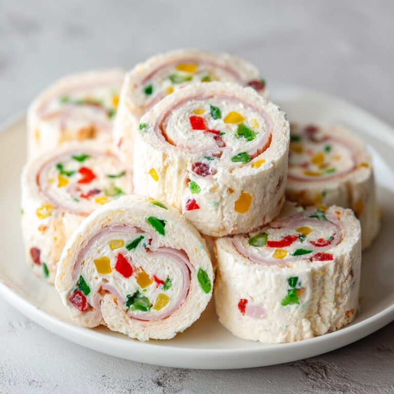 Cream Cheese Ranch Pinwheels with Ham & Veggies Recipe