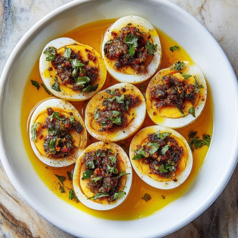 Cajun Boiled Eggs with Spicy Garlic Butter Sauce Recipe