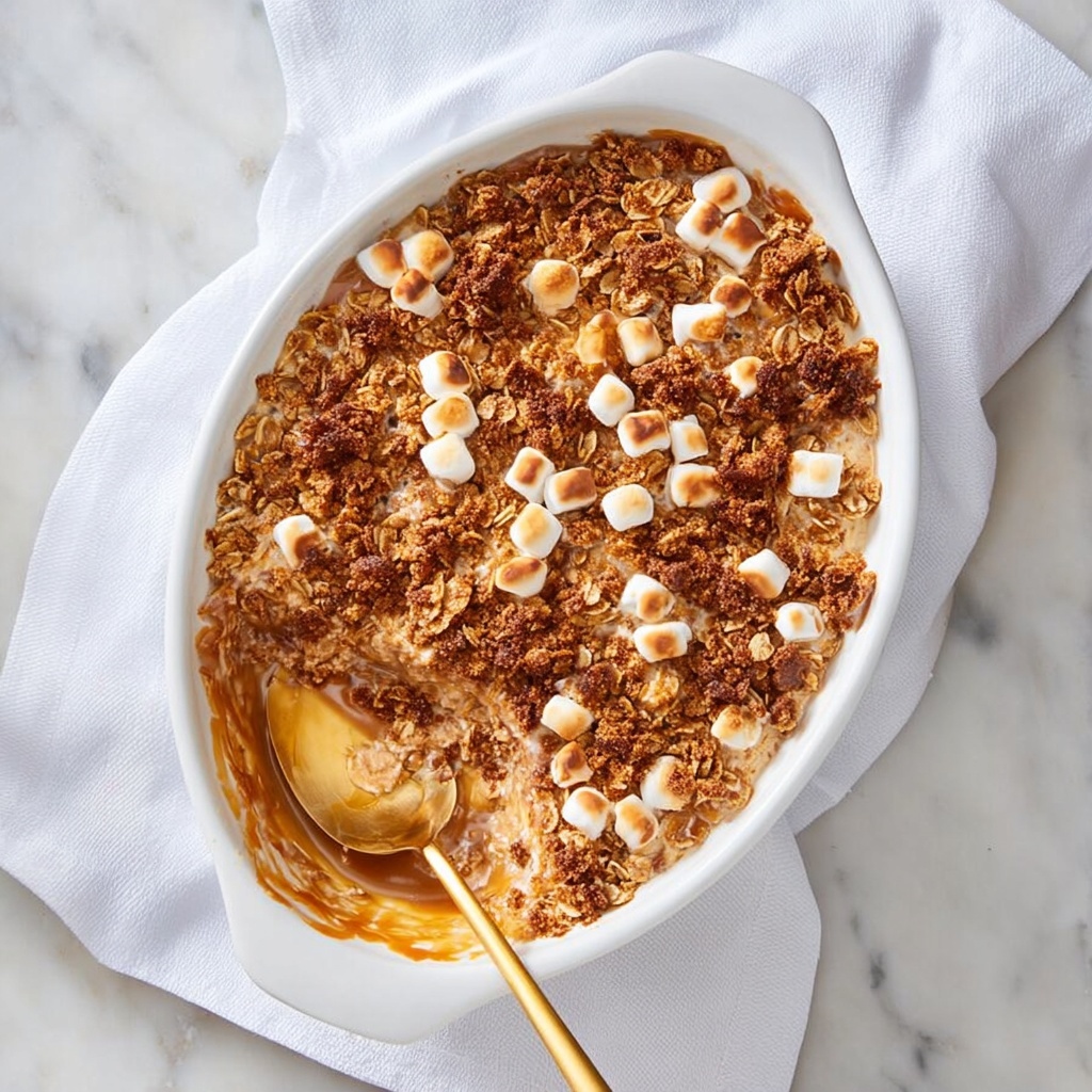 Sweet Potato Casserole with Marshmallows and Oat Streusel Recipe - Recipe Image