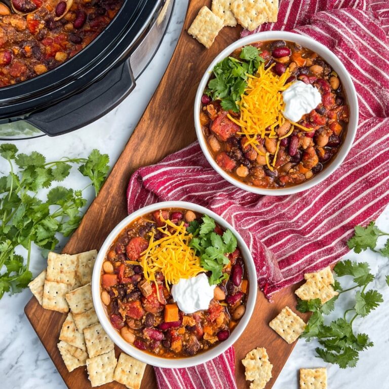 3 Bean Vegetarian Chili Recipe