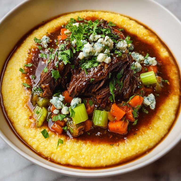 Italian Pot Roast with Gorgonzola Polenta Recipe