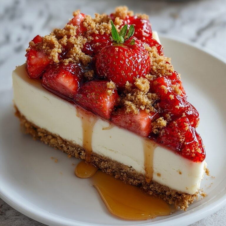 Strawberry Crumble Cheesecake Recipe