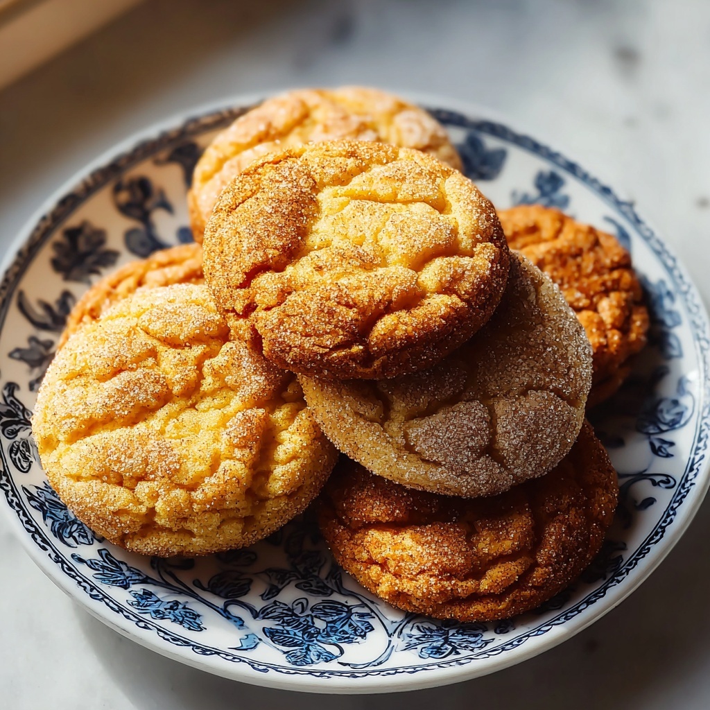 Chewy Pumpkin Snickerdoodle Cookies Recipe - Recipe Image