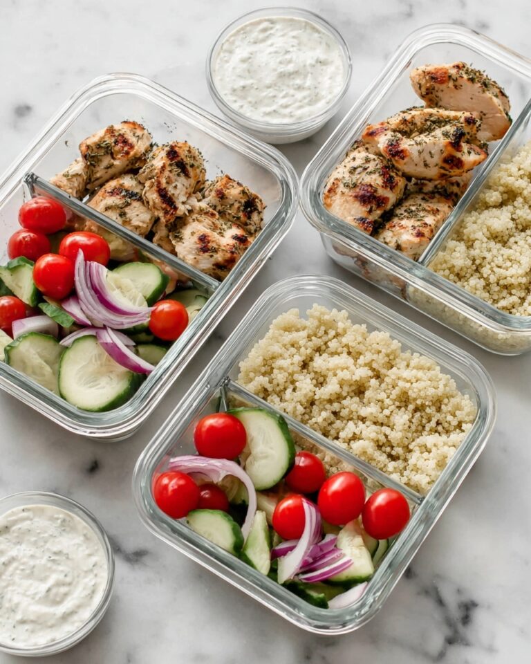 Chicken Souvlaki Meal Prep Bowls Recipe