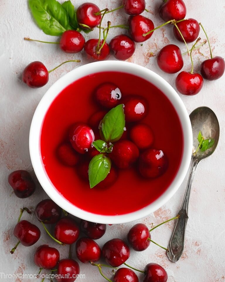 Cherry Summer Kissel (Sweet Cherry Soup) Recipe
