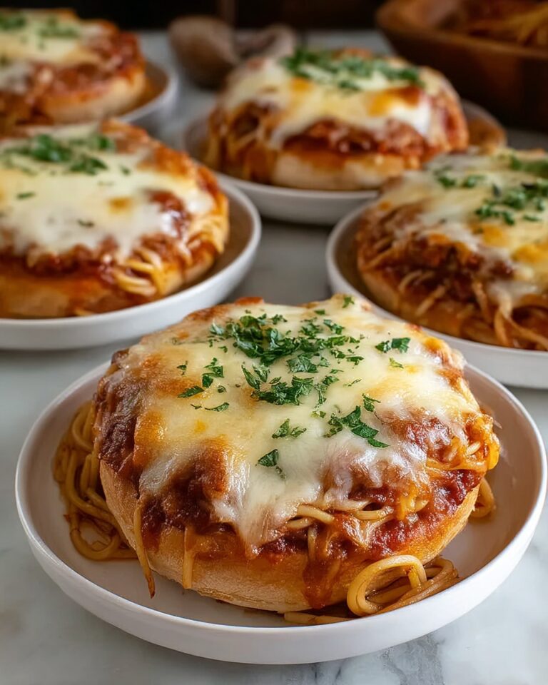 Cheesy Bread Bowl Spaghetti Recipe