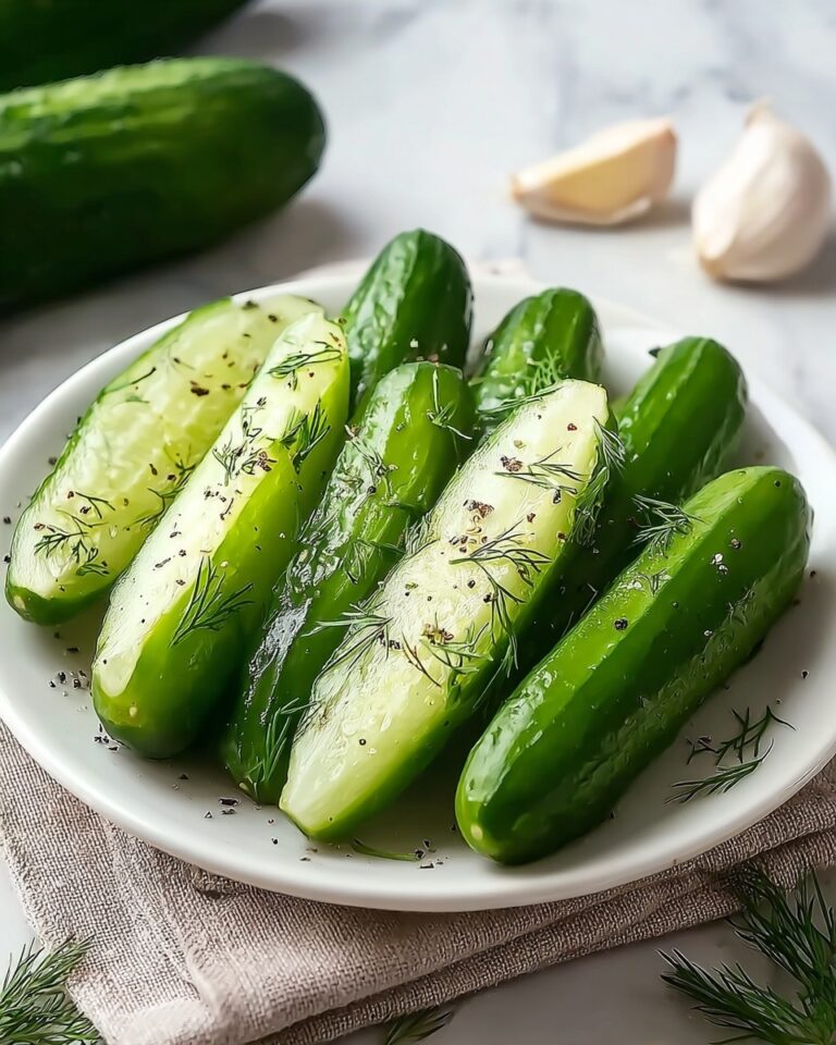 Garlic Dill Cucumbers Recipe
