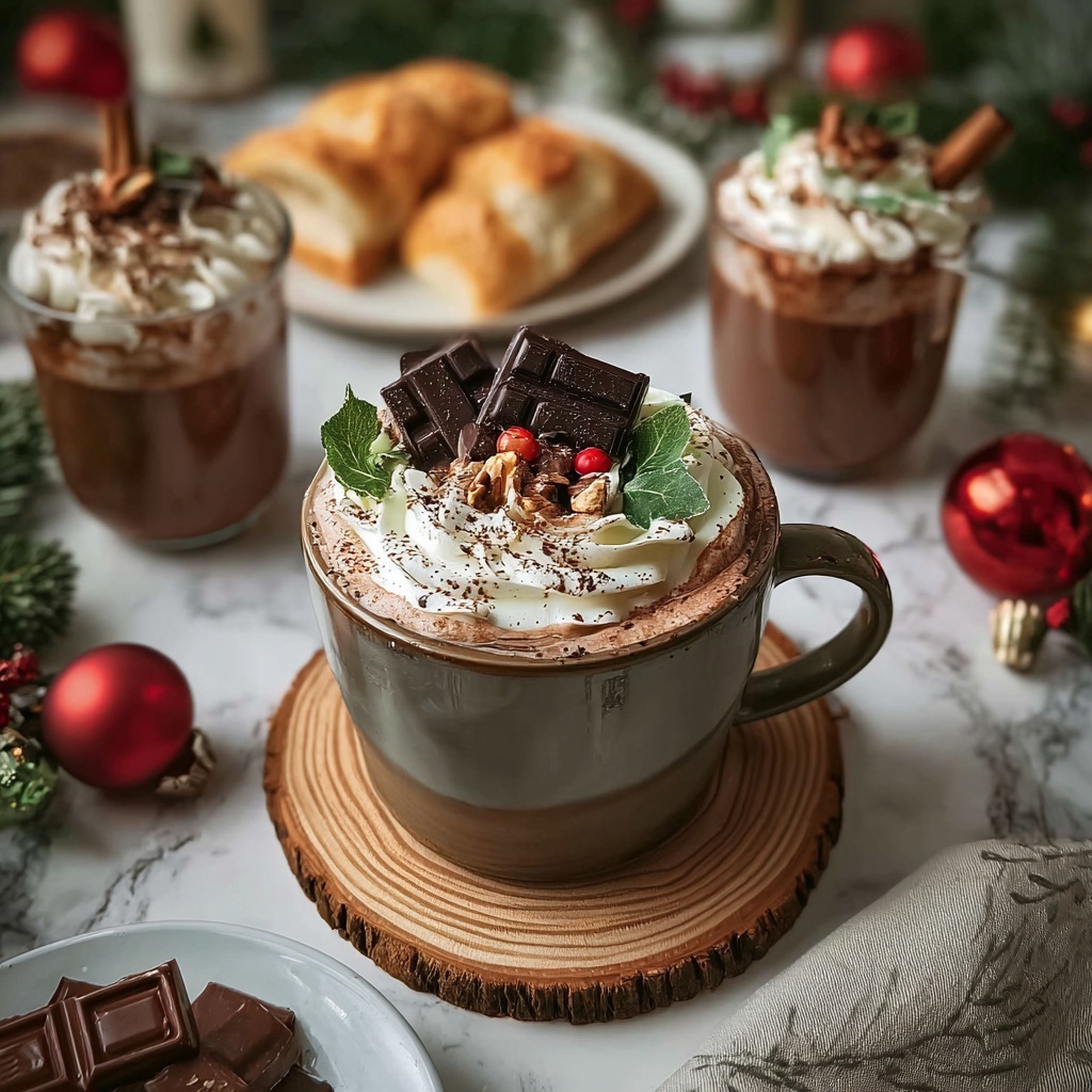 Christmas Chocolate Hot Cups Recipe - Recipe Image