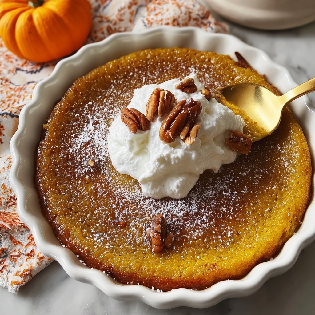 Warm Spiced Baked Pumpkin Cobbler Recipe - Recipe Image