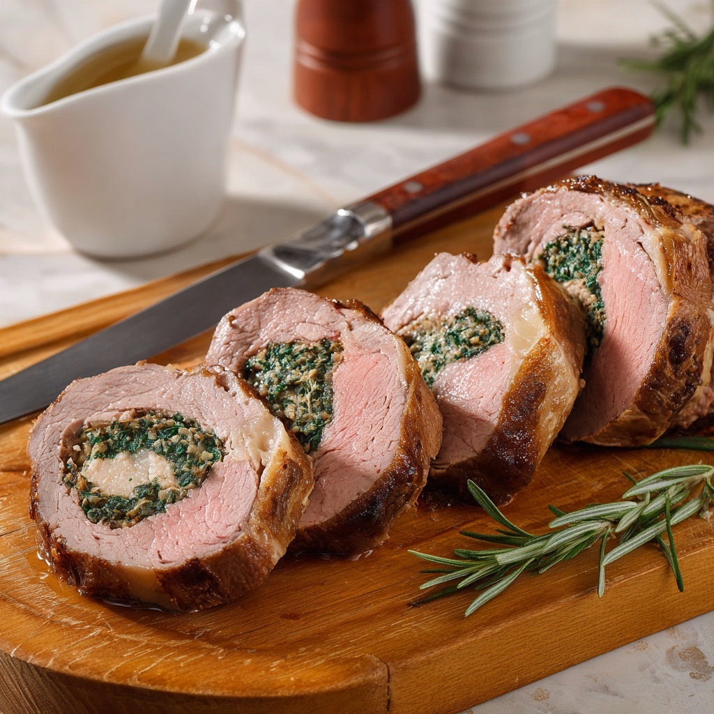 Best Christmas Stuffed Beef Tenderloin Recipe - Recipe Image