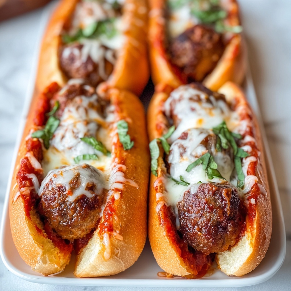 Cheesy Meatball Subs Recipe - Recipe Image
