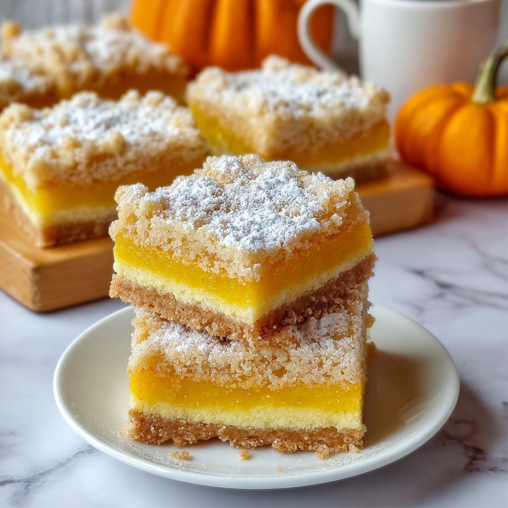 Pumpkin Gooey Butter Bars Recipe - Recipe Image