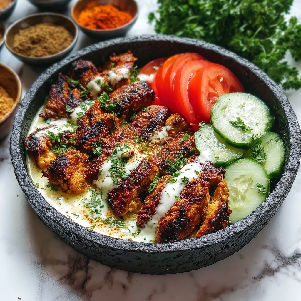 Chicken Shawarma with Creamy Garlic Sauce Recipe - Recipe Image