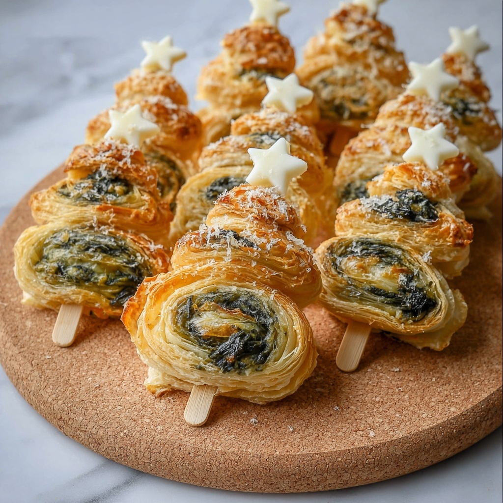 Spinach and Cheese Christmas Tree Appetizer Recipe - Recipe Image