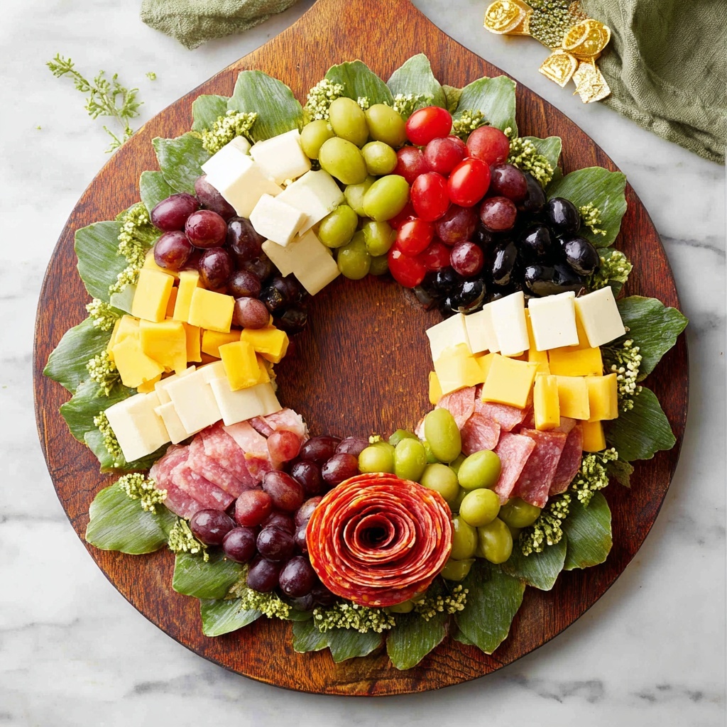 Christmas Wreath Charcuterie Board Recipe - Recipe Image