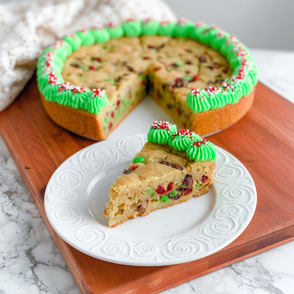 Christmas Cookie Cake Recipe - Recipe Image