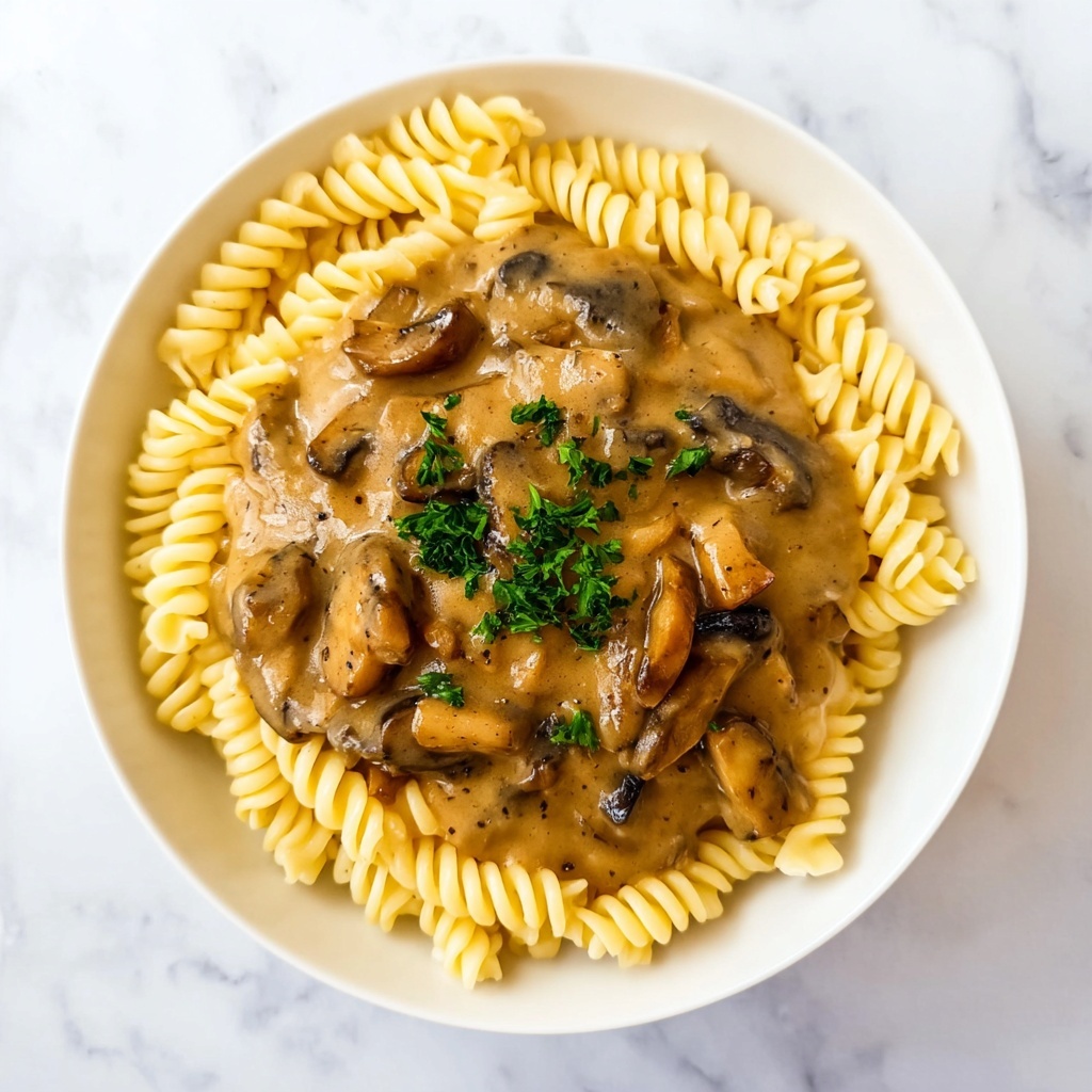Christmas Mushroom Stroganoff Recipe - Recipe Image
