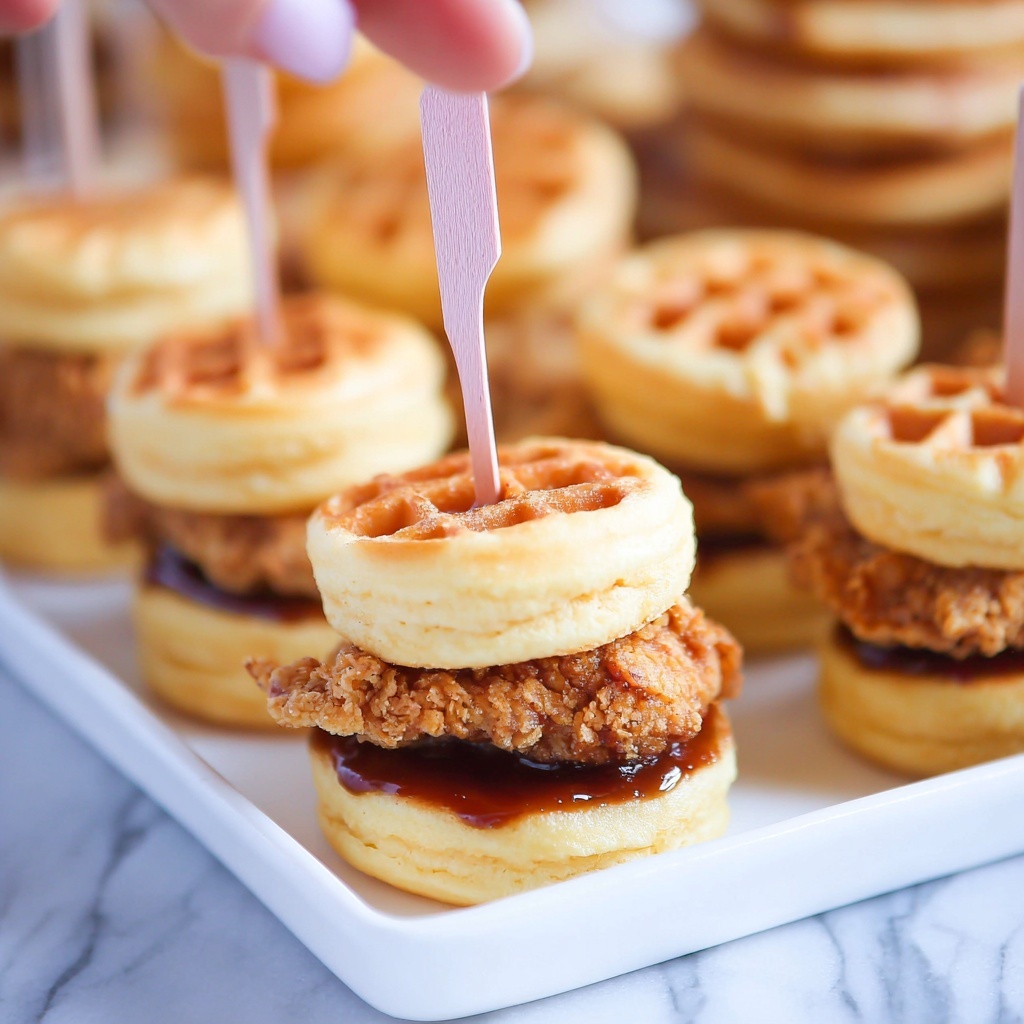 Christmas Chicken and Waffle Sliders Recipe - Recipe Image