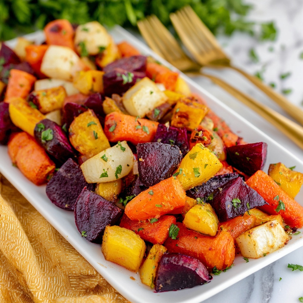 Christmas Roasted Root Vegetables Recipe - Recipe Image