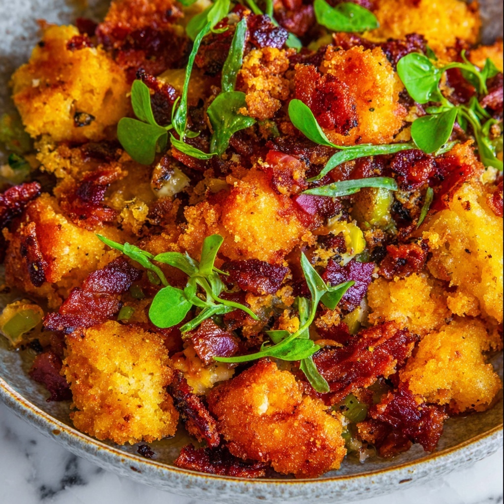 Bacon Cornbread Stuffing Recipe - Recipe Image