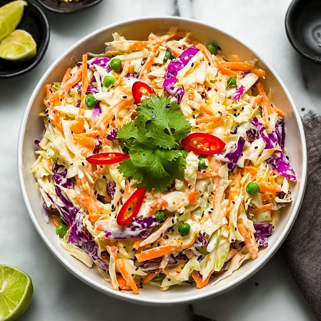 Mexican Coleslaw with Cilantro and Spicy Jalapeño Recipe - Recipe Image