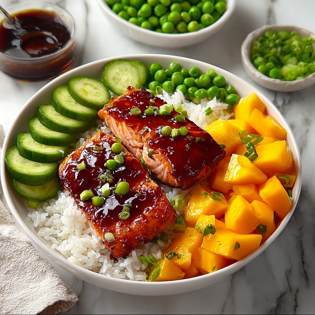 Honey Sriracha Salmon Bowls Recipe - Recipe Image