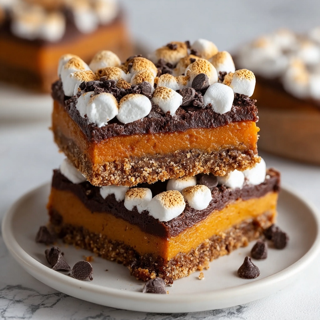 Pumpkin S'mores Bars Recipe - Recipe Image