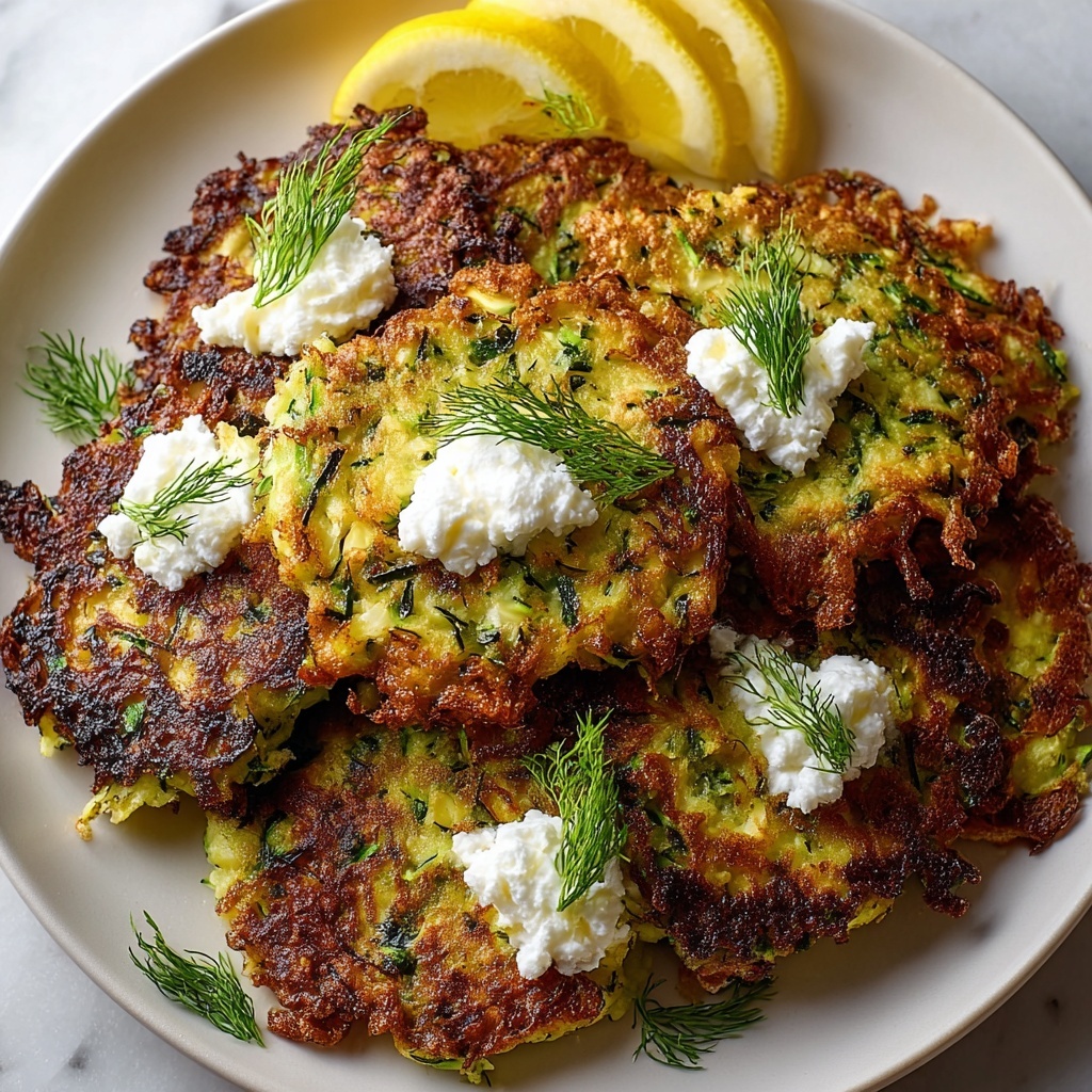 Crispy Mediterranean Zucchini Fritters Recipe - Recipe Image