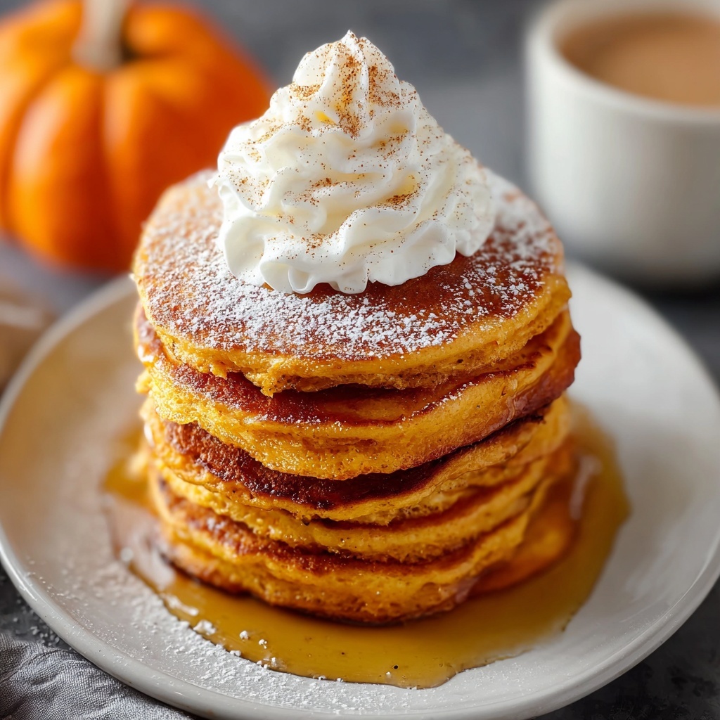 Fluffy Spiced Pumpkin Pancakes Recipe - Recipe Image