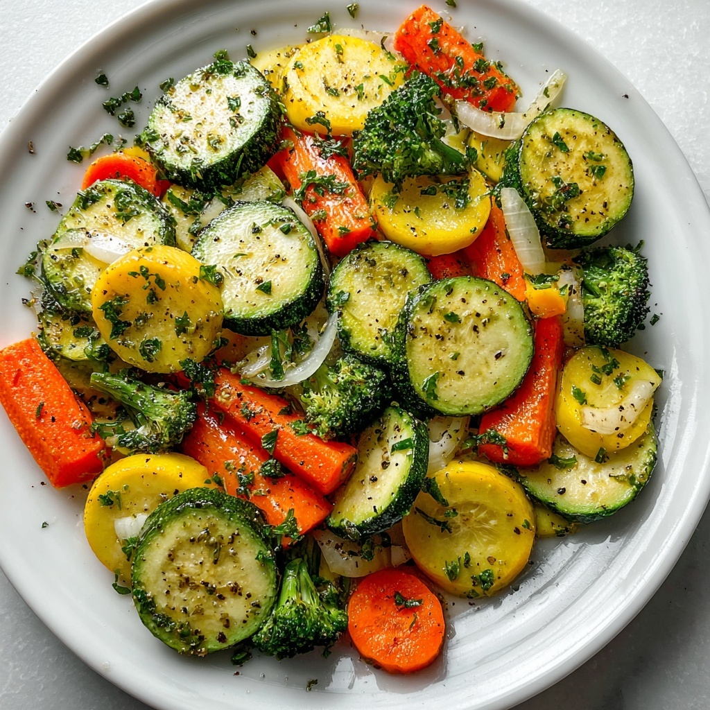 Garlic Butter Sautéed Garden Vegetables Recipe - Recipe Image