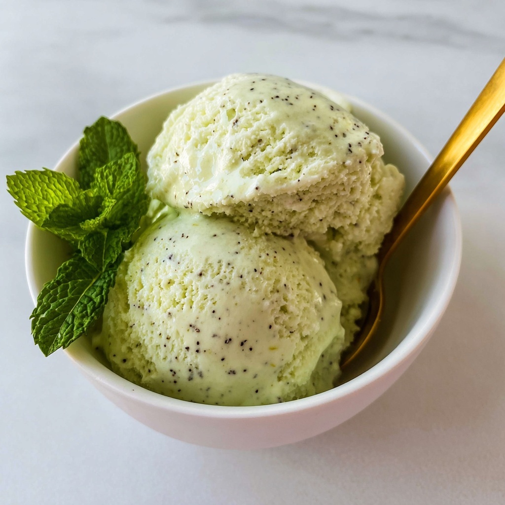 Fresh Kiwi Sorbet with Mint Recipe - Recipe Image