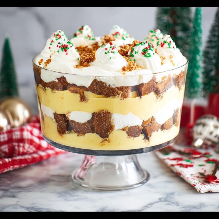Gingerbread Trifle with Caramel, Toffee, and Whipped Cream Recipe