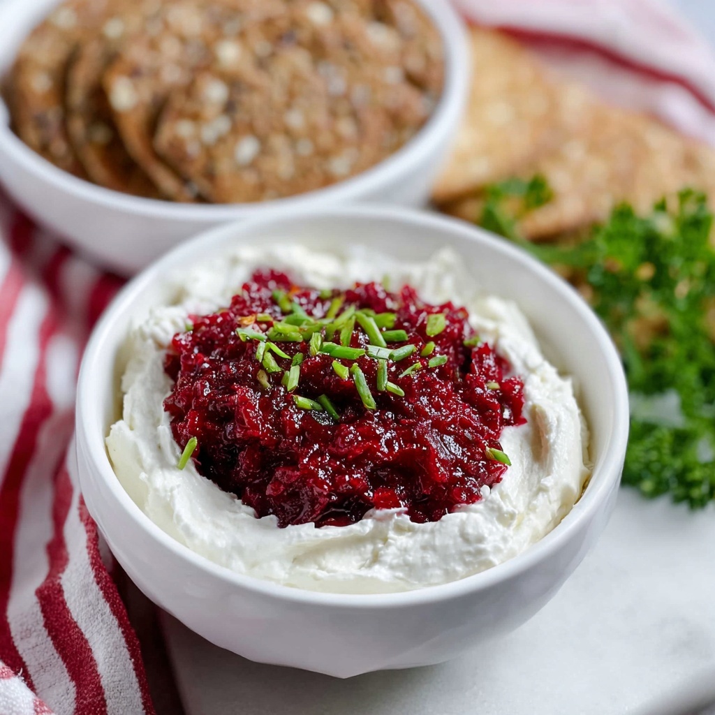 Holiday Cranberry Jalapeño Cream Cheese Dip Recipe - Recipe Image
