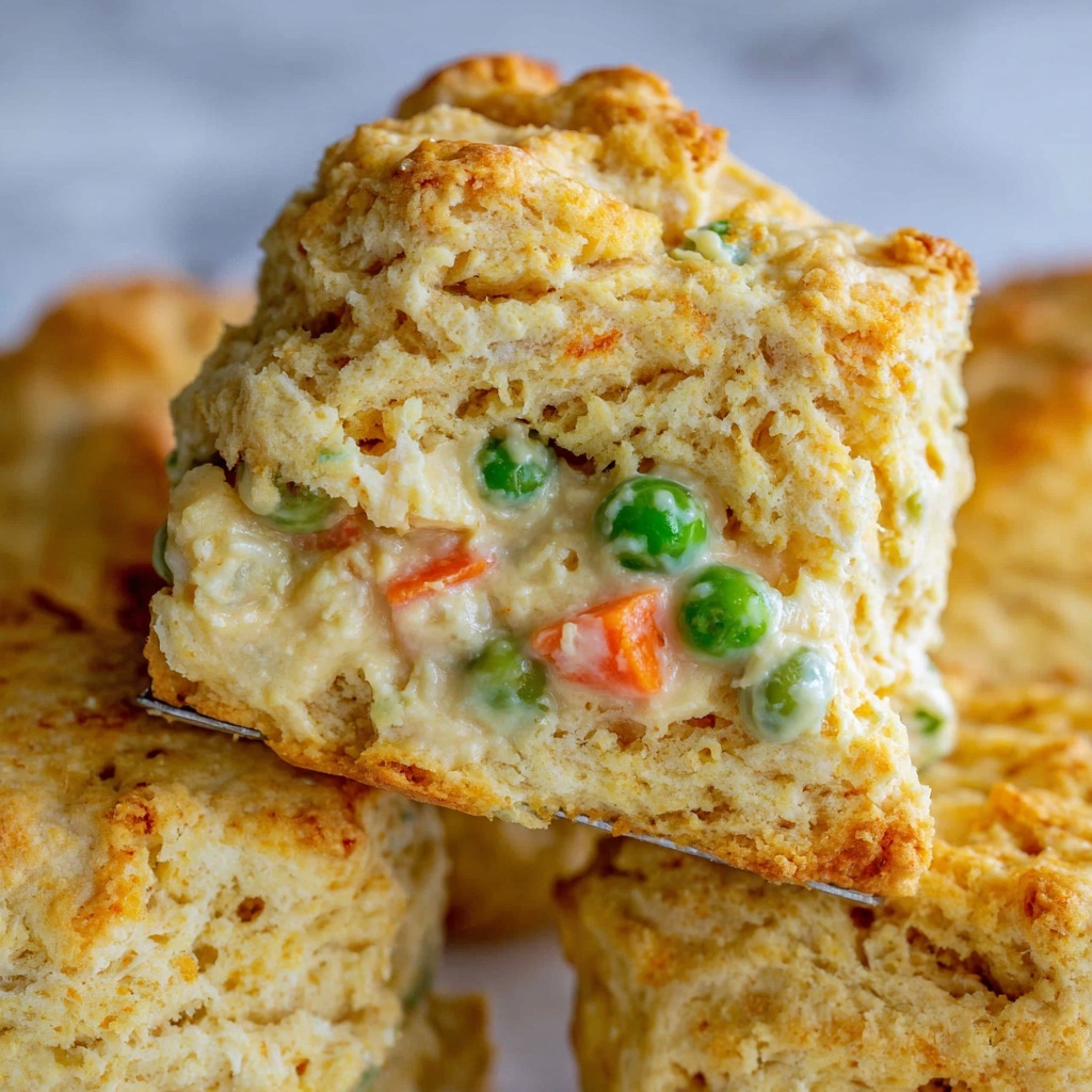 Chicken Pot Pie with Flaky Biscuit Topping Recipe - Recipe Image