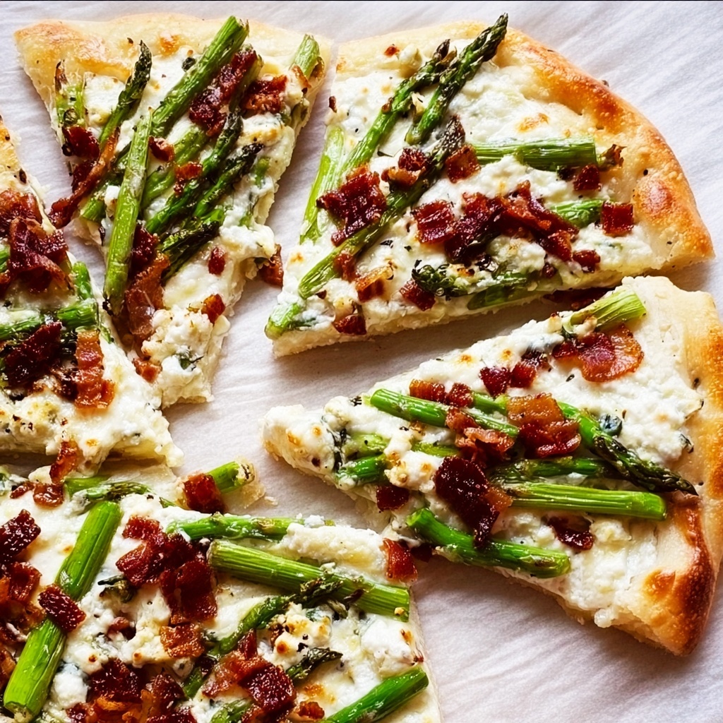 Asparagus, Bacon, & Feta Pizza Recipe - Recipe Image