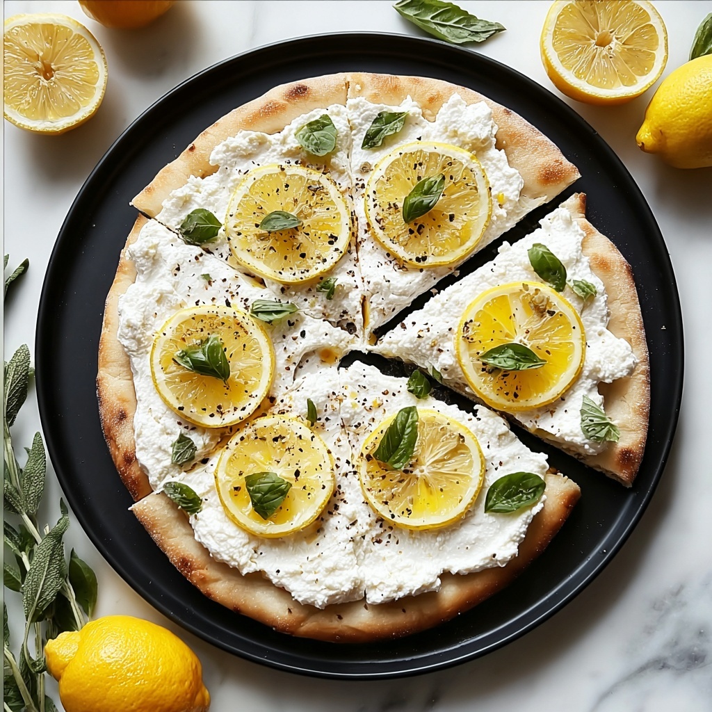 Lemon Ricotta Pizza with Honey and Thyme Recipe - Recipe Image