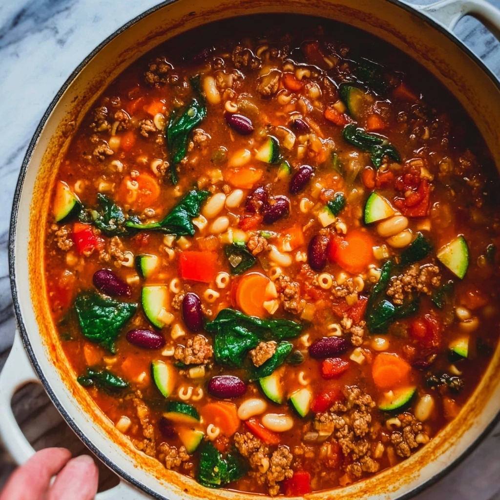Sausage Minestrone Soup Recipe - Recipe Image